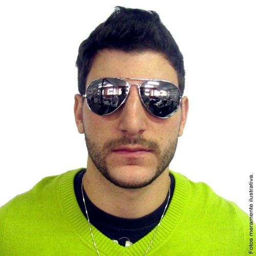 Óculos Policial Espelhado Importada