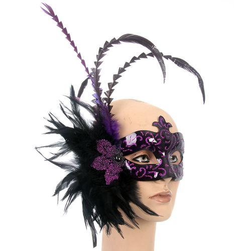 Máscara Dalila Preta com roxo