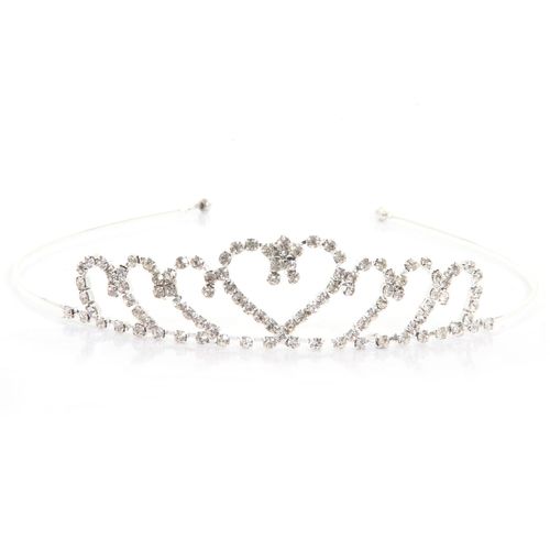 Tiara Strass Prata