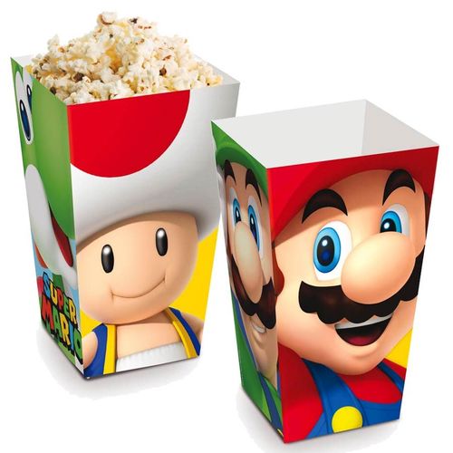 Caixa p/ Pipoca 10 Unidades - Super Mario - Cromus