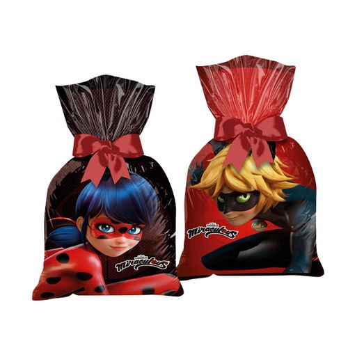 Sacola Plástica 8 Unidades - LadyBug - Regina Festas