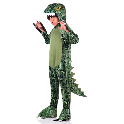 Fantasia Dinossauro Rex Verde Infantil