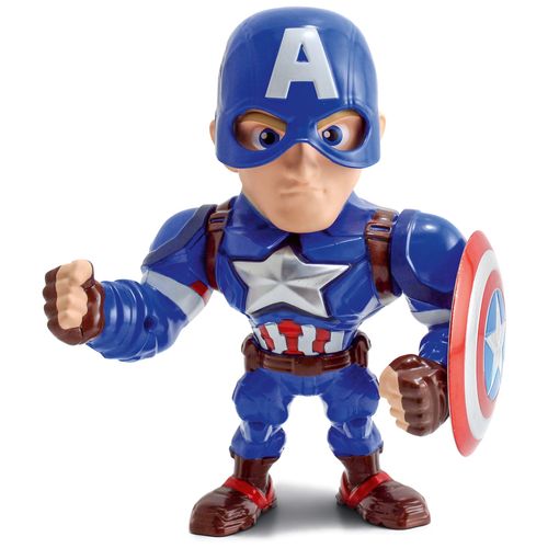 Boneco Metal DTC 15 cm - Capitão América - Avengers