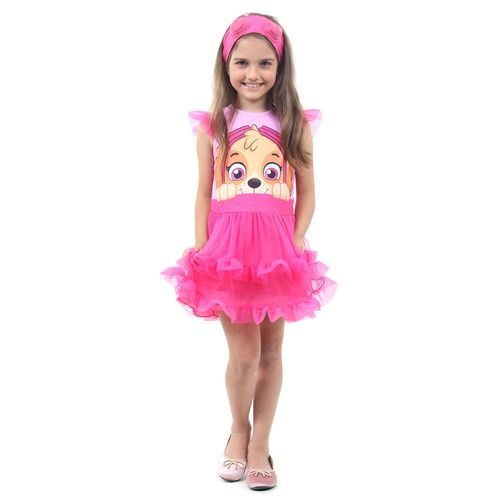 Fantasia Skye Faces Infantil - Patrulha Canina