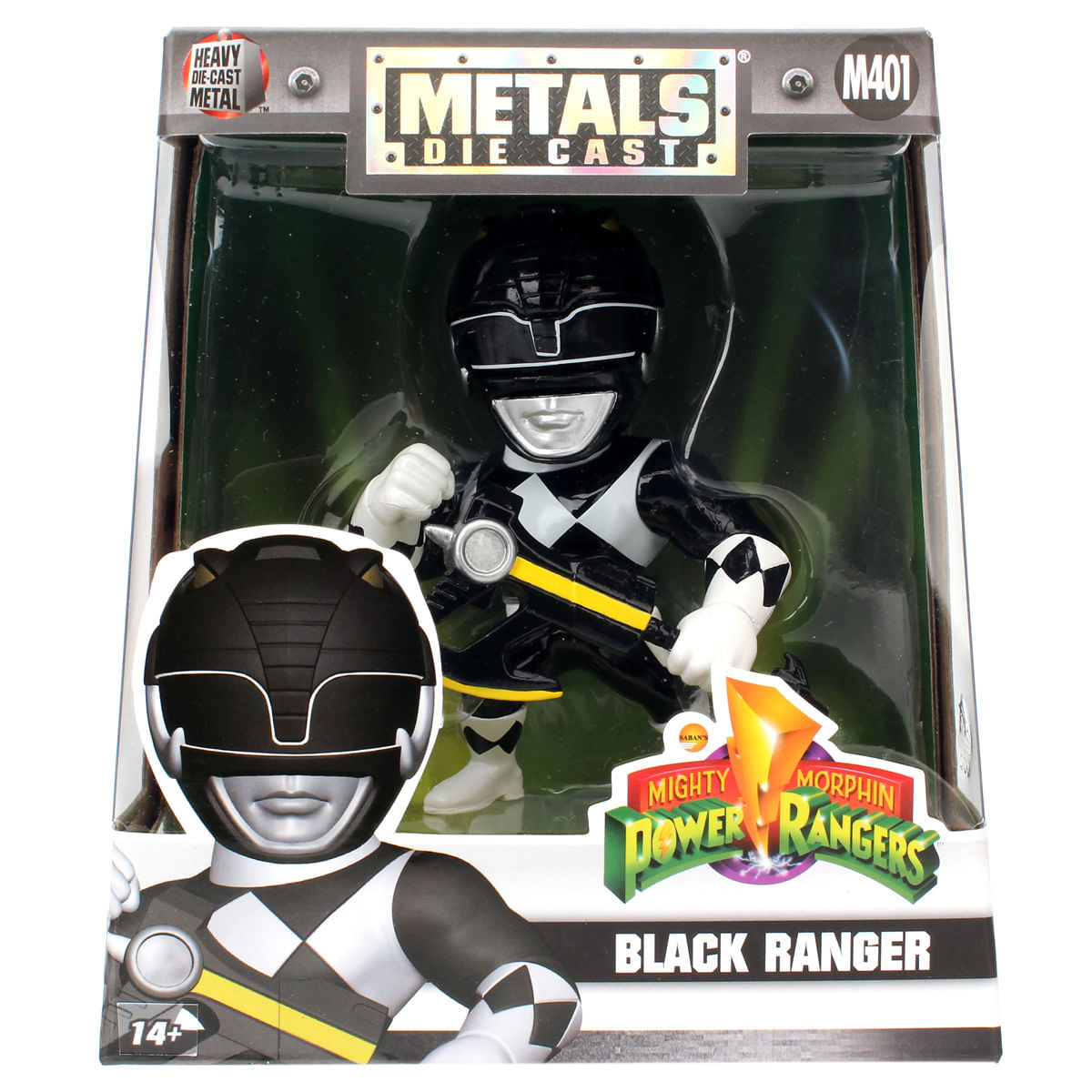 Boneco Metal DTC 10 cm Power Ranger - Black Ranger | Abrakadabra