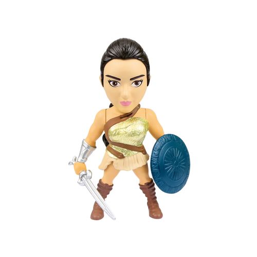 Boneco Metal DTC 10 cm - Mulher Maravilha Guerreira