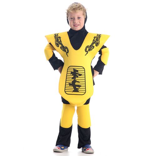 Fantasia Ninja Amarelo Infantil