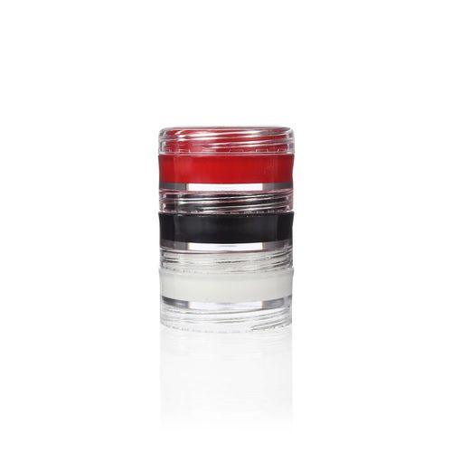 Blush Cremoso com 3 cores Vermelho, Branco e Preto - Color Make