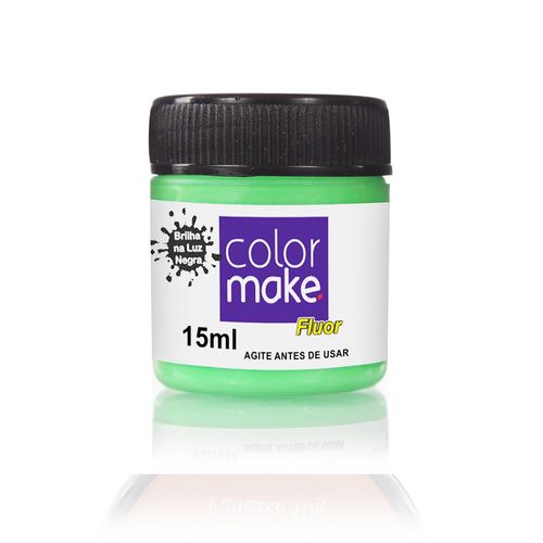 Maquiagem Tinta Liquida Fluorescente 15 com ML Verde - Color Make