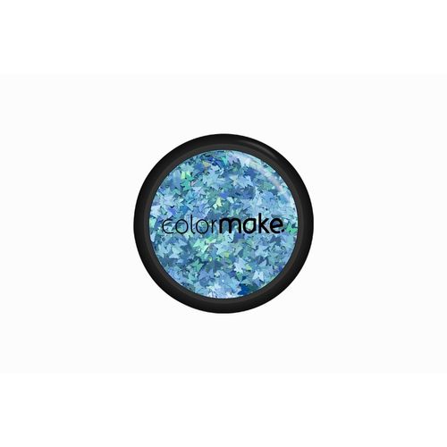 Glitter Poliester Holografico - Borboleta Azul Claro