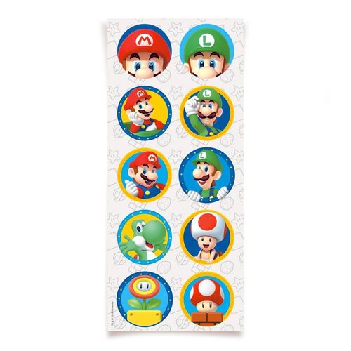 Adesivo Redondo - Super Mario - Cromus