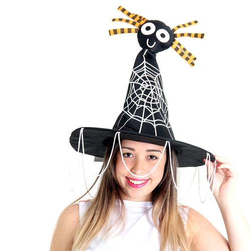 Chapéu Bruxa Aranha Sorridente
