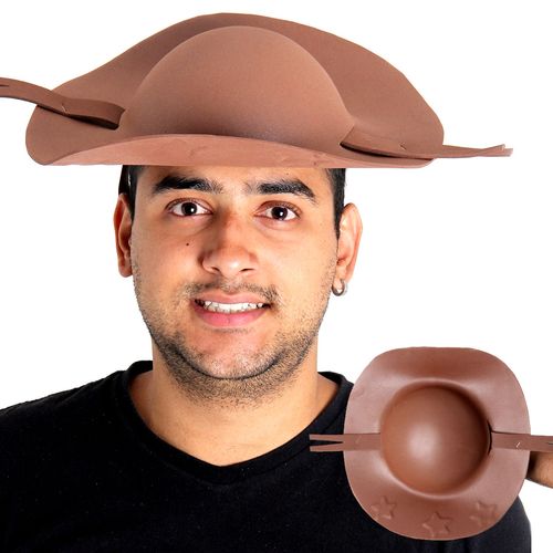 Chapéu Cangaceiro Marrom EVA Adulto - Festa Junina