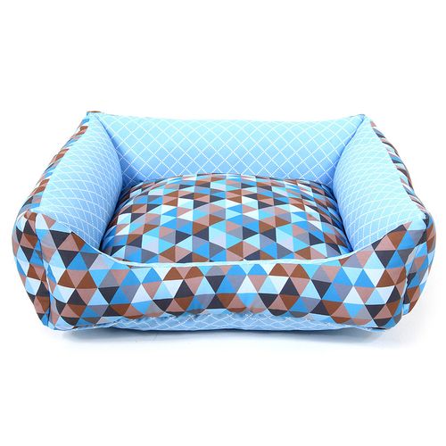 Cama para Cachorros Triângulo Azul