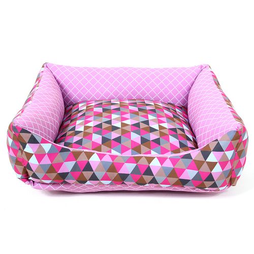 Cama para Cachorros Triângulo Rosa