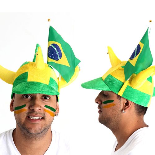 Boné Vicking Brasil Com Bandeira - Copa do Mundo