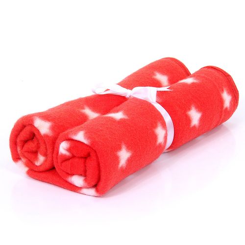 Cobertor de Soft Premium com Viez de Malha - Estrela Vermelha