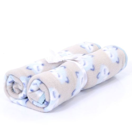 Cobertor de Soft Premium com Viez de Malha - Raposa Azul