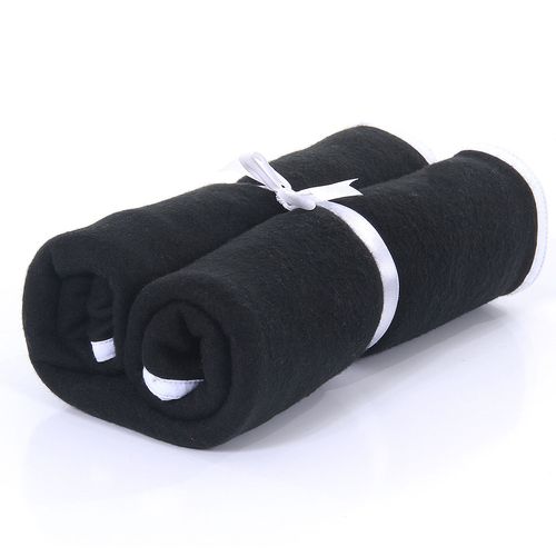 Cobertor de Soft Premium com Viez de Malha - Preto