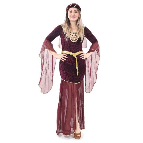 Fantasia Medieval Feminino Adulto