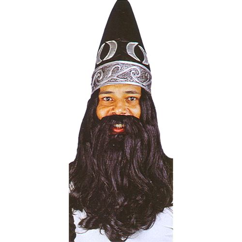 Chapéu Mago Preto com Barba
