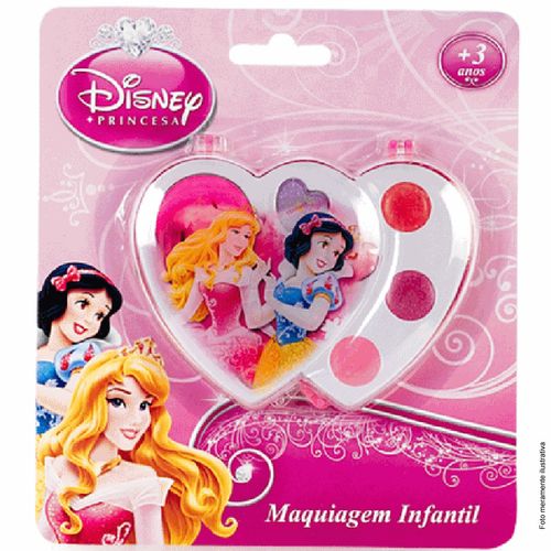 Estojo Coração Duplo Princesas Peq.