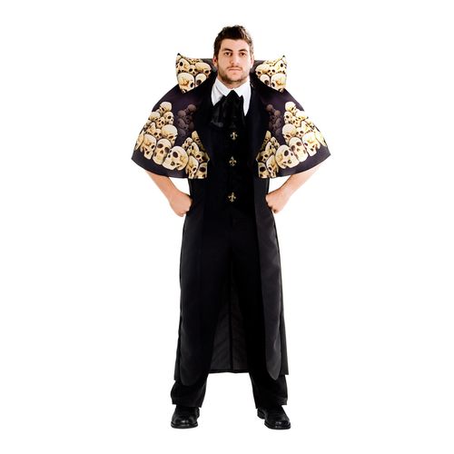 Fantasia Dracula Caveira Luxo Adulto