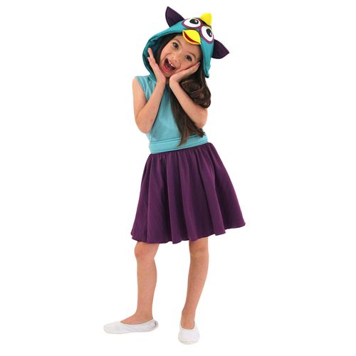 Fantasia Furby Verde e Roxo Infantil