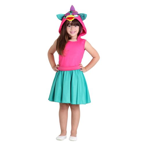Fantasia Furby Rosa e Verde Infantil