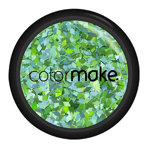 Glitter Holográfico Diamante Verde Mix Color Make -Maquiagem Carnaval