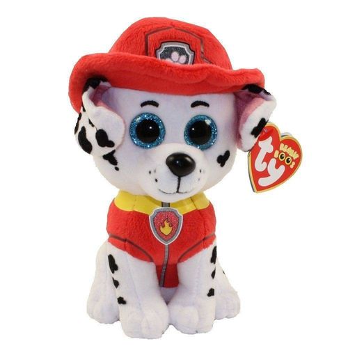 Pelúcia Beanie Boos Ty - Patrulha Canina - Marshall