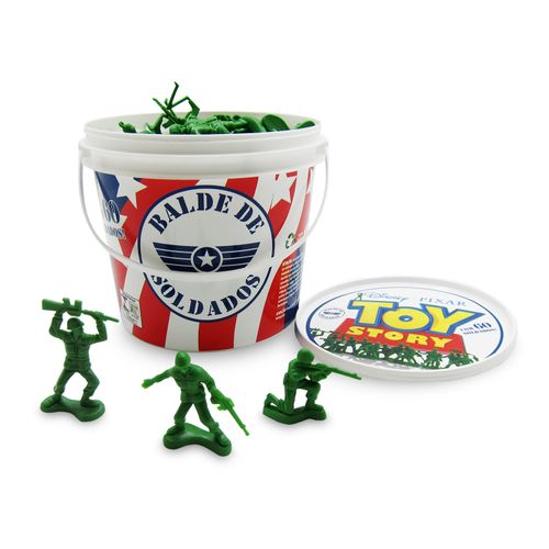 Balde de Mini Soldados - 60 peças - Toy Story