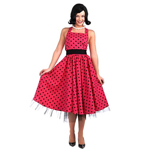 Fantasia Anos 50 Pink Adulto