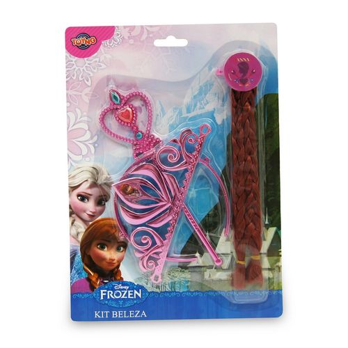 Kit Beleza Frozen Coroa e Trança - Anna