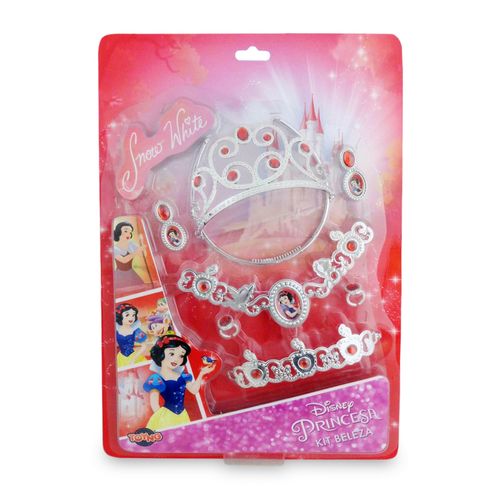 Kit Beleza Princesa Disney Coroa e Acessórios - Branca de Neve
