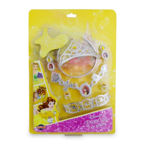 Kit Beleza Princesa Disney Coroa e Acessórios - Bela