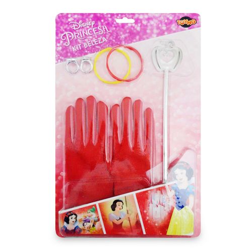 Kit Beleza Princesa Disney Luvas e Acessórios - Branca de Neve