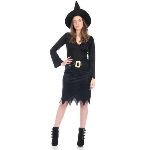 Fantasia de Halloween Adulto Feminino Bruxa Tule com Corrente no Shoptime