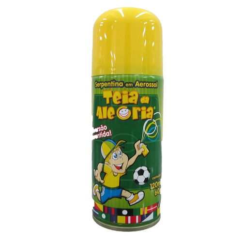 Serpentina em Aerosol - 120 ml Amarelo