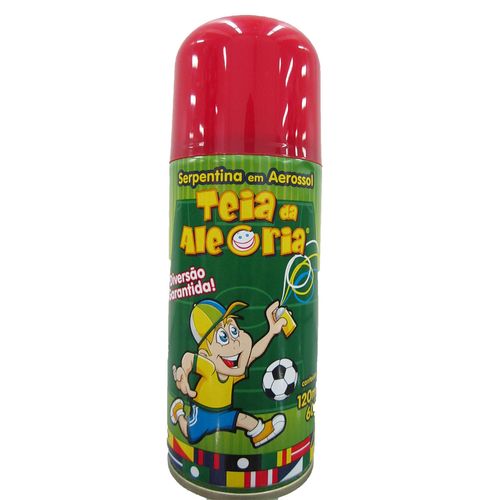 Serpentina em Aerosol - 120 ml Vermelho