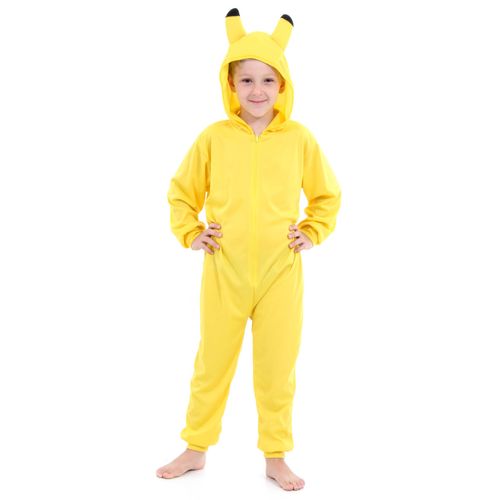 Fantasia Macacão Amarelo Pikachu