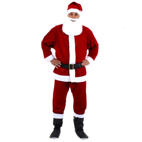 Fantasia Papai Noel Luxo Adulto - Natal