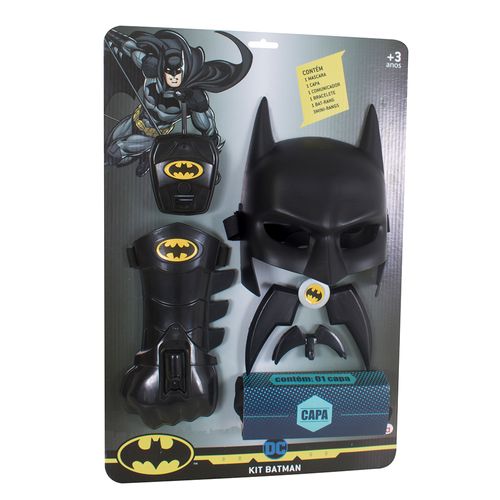 Kit Batman Infantil - Máscara, Capa e acessórios - Rosita