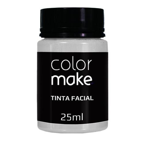 Maquiagem Tinta Facial Líquida Branca Colormake  Maquiagem 25ml