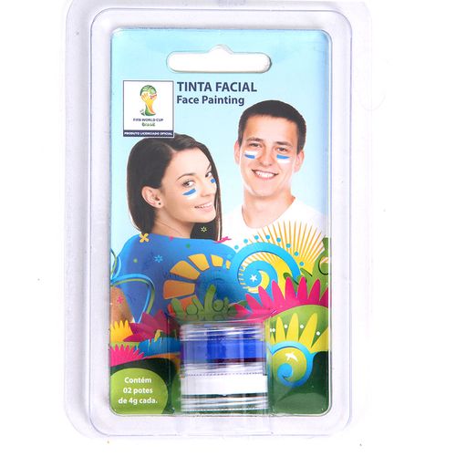 Tinta Facial Kit com 2 Azul E Branco