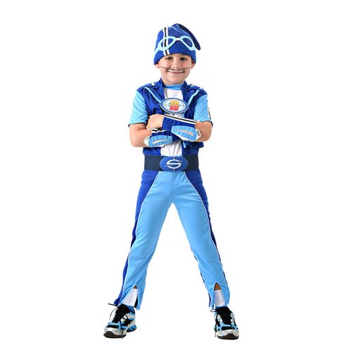 Fantasia Sportacus Lazy Town Infantil - Macacão e Bracelete