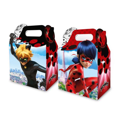 Caixa Surpresa Maleta LadyBug Miraculous - 8 unidades - Regina Festas