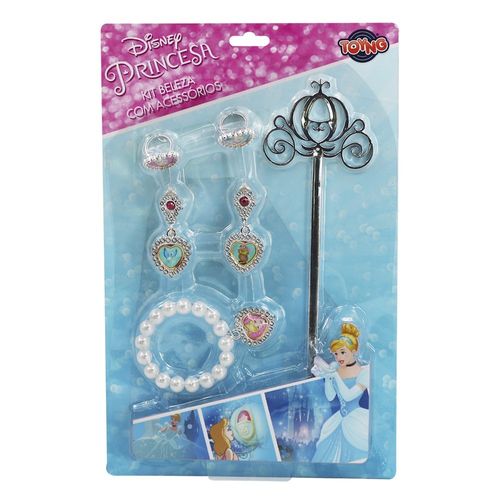 Kit Beleza com Acessórios e Varinha - Disney - Cinderela