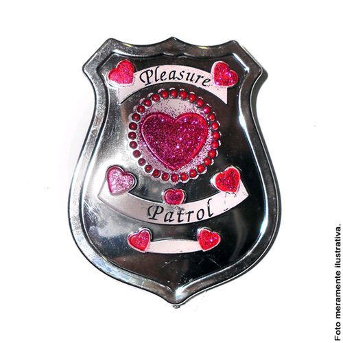 Distintivo Policial Rosa Imp.