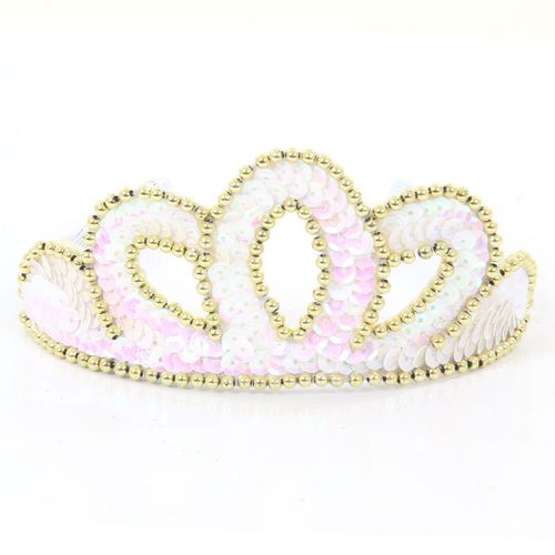 Coroa Lantejoula Princesa - Branca